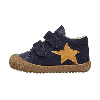 Naturino KOLDE2 VL-Scarpine Premiers pas en cuir et daim, Bleu, 19 EU Naturino KOLDE2 VL-Scarpine Premiers pas en cuir et daim, Bleu, 19 EU