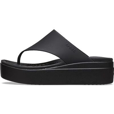 Crocs Brooklyn Sandales à plateforme pour femme, Noir, 42-43 EU Crocs Brooklyn Sandales à plateforme pour femme, Noir, 42-43 EU