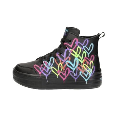 Skechers Bottines HyperliftAnkle pour fille, Bordure synthétique noire, 12.5 UK Child Skechers Bottines HyperliftAnkle pour fille, Bordure synthétique noire, 12.5 UK Child