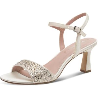Tamaris Sandales à talons pour femme 1-28313-46 Pearl Glam, pointure 39 Tamaris Sandales à talons pour femme 1-28313-46 Pearl Glam, pointure 39