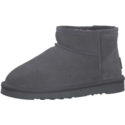 s.Oliver Damen Boots aus Leder Gefüttert, Grau (Graphite), 38 EU s.Oliver Damen Boots aus Leder Gefüttert, Grau (Graphite), 38 EU