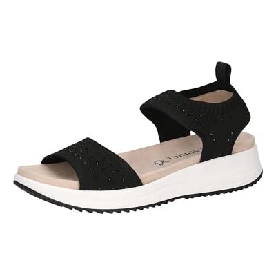 CAPRICE Damen Pantolette mit Keilabsatz aus Leder, Weiß (PEARL NAPPA), 41 CAPRICE Damen Pantolette mit Keilabsatz aus Leder, Weiß (PEARL NAPPA), 41