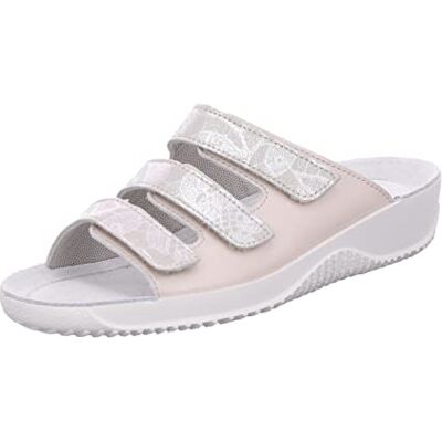 Rohde Soltau-40 1930 Mules pour femme avec trois lanières métallisées et fermeture Velcro, 12 craies, 40 EU étroit Rohde Soltau-40 1930 Mules pour femme avec trois lanières métallisées et fermeture Velcro, 12 craies, 40 EU étroit