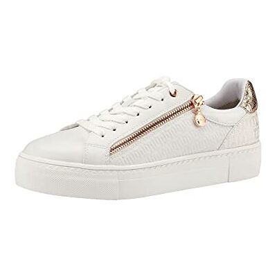 Tamaris Femme Chaussures à Lacets, Dame Chaussures Confortables,Semelle intérieure Amovible,Confortable,Lacets,WHT/Rosegold C,36 EU Tamaris Femme Chaussures à Lacets, Dame Chaussures Confortables,Semelle intérieure Amovible,Confortable,Lacets,WHT/Rosegold C,36 EU