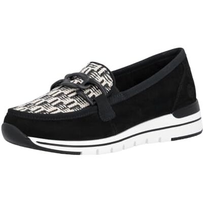 Remonte Rieker Pantoufles pour femme R6718, noires, 38 EU Remonte Rieker Pantoufles pour femme R6718, noires, 38 EU