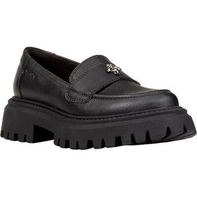 Geox Mocassins J Maquinnens E pour fille, Noir, 4.5 UK Geox Mocassins J Maquinnens E pour fille, Noir, 4.5 UK