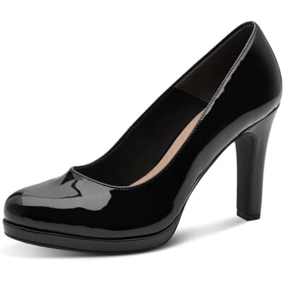 Tamaris Escarpins classiques pour femme, talons hauts, semelle intérieure Touchit, Imprimé noir, 42 EU Tamaris Escarpins classiques pour femme, talons hauts, semelle intérieure Touchit, Imprimé noir, 42 EU