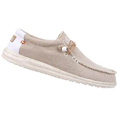 HEYDUDE Hey Dude Wally Braided Mocassin pour homme, Blanc., 43 EU HEYDUDE Hey Dude Wally Braided Mocassin pour homme, Blanc., 43 EU