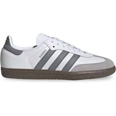 adidas Chaussures Samba Og J Code JQ2844 Blanc Garçons, blanc/gris, 37 1/3 EU adidas Chaussures Samba Og J Code JQ2844 Blanc Garçons, blanc/gris, 37 1/3 EU