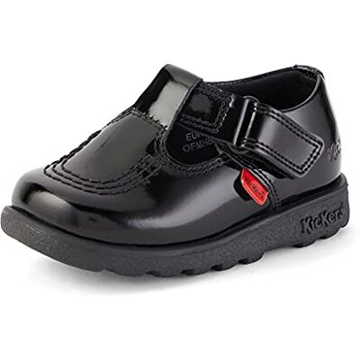 Kickers Fragma T-bar Chaussures d'école pour fille, Noir Kickers Fragma T-bar Chaussures d'école pour fille, Noir