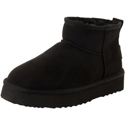 Pepe Jeans Bottes W Borg pour femme, noir (noir), 37 EU, Noir, 4 UK Pepe Jeans Bottes W Borg pour femme, noir (noir), 37 EU, Noir, 4 UK