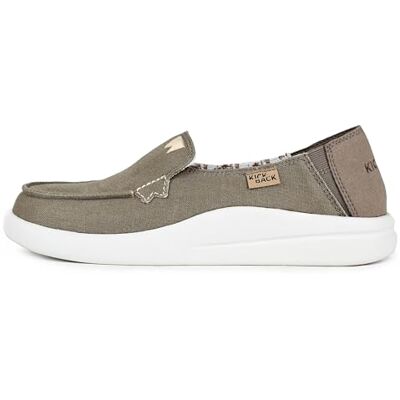 Kickback Rizzo Mocassins pour femme – Bout mocassin à enfiler – Chaussures légères en lin ou toile – Look décontracté – Confort tout au long de la journée – Semelle intérieure orthopédique en mousse Kickback Rizzo Mocassins pour femme – Bout mocassin à enfiler – Chaussures légères en lin ou toile – Look décontracté – Confort tout au long de la journée – Semelle intérieure orthopédique en mousse