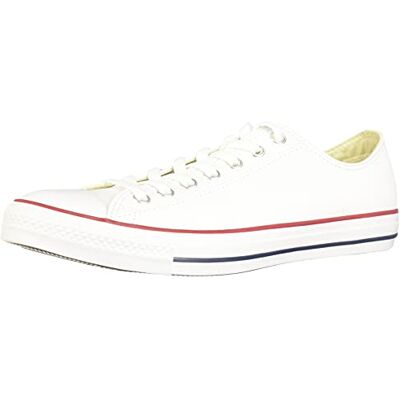 Converse Chuck Taylor Core Lea Ox, Baskets unisexe pour adulte, Blanc, 43 EU Converse Chuck Taylor Core Lea Ox, Baskets unisexe pour adulte, Blanc, 43 EU
