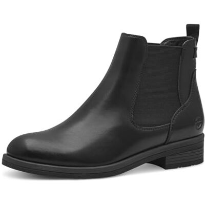 Tamaris Bottines Chelsea pour femme, semelle intérieure en touchit, Noir 001, 38 EU Tamaris Bottines Chelsea pour femme, semelle intérieure en touchit, Noir 001, 38 EU