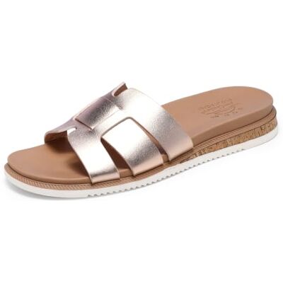 Skechers Sandales Desert Kiss Low Peak LookSlide pour femme, Duraleather or rose, 40 EU Skechers Sandales Desert Kiss Low Peak LookSlide pour femme, Duraleather or rose, 40 EU