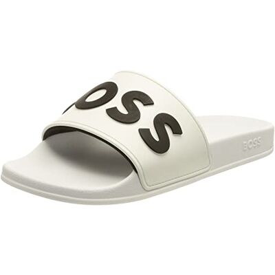 Boss Slide Kirk rblg pour femme, Blanc 100, 35 EU Boss Slide Kirk rblg pour femme, Blanc 100, 35 EU