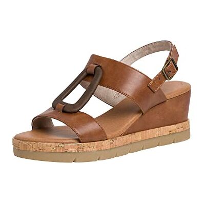 Jana Femmes Sandale à Talon 8-8-28371-20 Largeur H Taille: EU, Cognac, 37 EU Jana Femmes Sandale à Talon 8-8-28371-20 Largeur H Taille: EU, Cognac, 37 EU