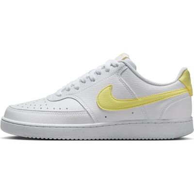 NIKE Chaussures Court Vision Low Next Nature pour femme, Jaune doux, jaune et blanc, 36.5 EU NIKE Chaussures Court Vision Low Next Nature pour femme, Jaune doux, jaune et blanc, 36.5 EU