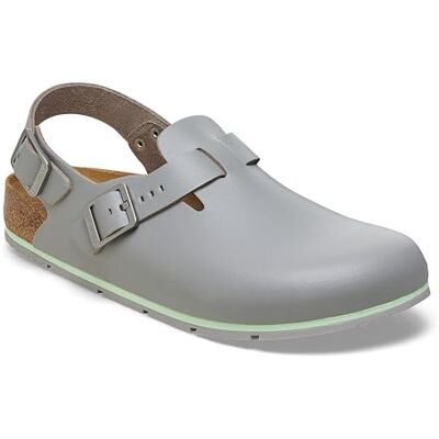 Birkenstock Sabots Tokio Pro en cuir, édition limitée, chaussures en cuir de qualité supérieure avec semelle anatomique, gris, 39 EU étroit Birkenstock Sabots Tokio Pro en cuir, édition limitée, chaussures en cuir de qualité supérieure avec semelle anatomique, gris, 39 EU étroit