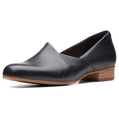 Clarks Mocassins Juliet Palm pour femme, cuir noir, 6.5 UK Narrow Clarks Mocassins Juliet Palm pour femme, cuir noir, 6.5 UK Narrow