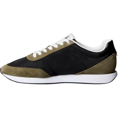 Calvin 8719965074583 YM0YM01361 Retro Runner ESS Mix MAT Low Top, Noir (Black/Capers/Bright White), 38 EU, Noir Noir Câpres Blanc Brillant, 38 EU Calvin 8719965074583 YM0YM01361 Retro Runner ESS Mix MAT Low Top, Noir (Black/Capers/Bright White), 38 EU, Noir Noir Câpres Blanc Brillant, 38 EU