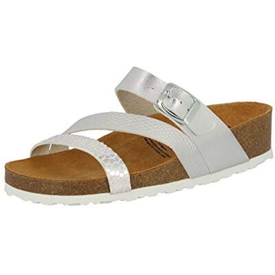 Lico Natural Glitter, Mules Femme, Argenté Silber Silber, 37 EU Lico Natural Glitter, Mules Femme, Argenté Silber Silber, 37 EU