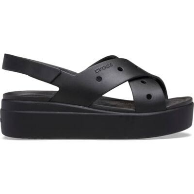 Crocs Brooklyn 4U Sandales compensées à lanières croisées pour femme, noir, 38 EU, Noir, 37/38 EU Crocs Brooklyn 4U Sandales compensées à lanières croisées pour femme, noir, 38 EU, Noir, 37/38 EU