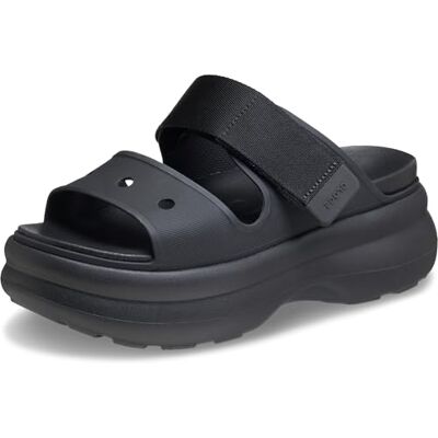 Crocs Soho Sandales à plateforme à deux brides, Noir , 38 EU Crocs Soho Sandales à plateforme à deux brides, Noir , 38 EU