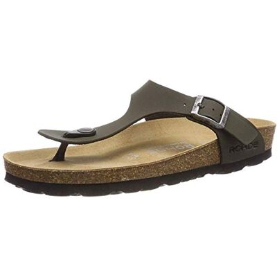 Rohde ALBA Tongs pour femme Sandales à bride d'orteil Confortables et légères Été Plage, Vert olive 61, 35 EU Rohde ALBA Tongs pour femme Sandales à bride d'orteil Confortables et légères Été Plage, Vert olive 61, 35 EU