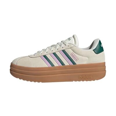 adidas Femme VL COURT BOLD SHOES, Off White/Collegiate Green/Bliss Lilac, 38 EU adidas Femme VL COURT BOLD SHOES, Off White/Collegiate Green/Bliss Lilac, 38 EU