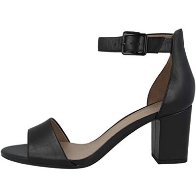 Clarks Deva Mae Femme Pompe,Sangle pour cheville Noir Black Leather,40 EU Clarks Deva Mae Femme Pompe,Sangle pour cheville Noir Black Leather,40 EU