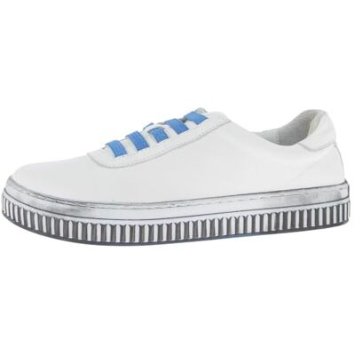 Andrea Conti Baskets basses pour femme, Jean blanc Dirty, 41 EU Andrea Conti Baskets basses pour femme, Jean blanc Dirty, 41 EU