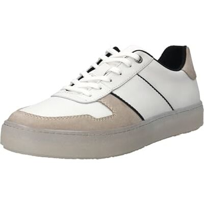 bugatti Baskets à lacets pour homme, semelle intérieure amovible, Blanc cassé., 43 EU large bugatti Baskets à lacets pour homme, semelle intérieure amovible, Blanc cassé., 43 EU large