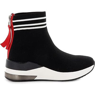 EXE Bottines compensées Femme Lycra Noir Détail Fermeture éclair pour: Femme, Negro, 39 EU EXE Bottines compensées Femme Lycra Noir Détail Fermeture éclair pour: Femme, Negro, 39 EU