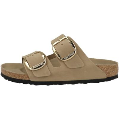 Birkenstock Sandalo Arizona Big Buckle in nabuk oliato Taupe 38 Birkenstock Sandalo Arizona Big Buckle in nabuk oliato Taupe 38