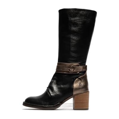 Fly London BEIF165FLY Fashion Boot Femme Noir/DK. Gold, 37 EU, Noir et doré foncé, 37 EU Fly London BEIF165FLY Fashion Boot Femme Noir/DK. Gold, 37 EU, Noir et doré foncé, 37 EU