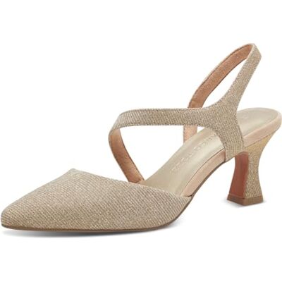 MARCO TOZZI 2-29600-42, Sling Femme, Platine, 37 EU MARCO TOZZI 2-29600-42, Sling Femme, Platine, 37 EU