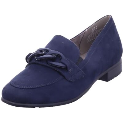 Jana Mocassins sans talon pour femme Talon bloc végétalien, bleu foncé, 39 EU Jana Mocassins sans talon pour femme Talon bloc végétalien, bleu foncé, 39 EU