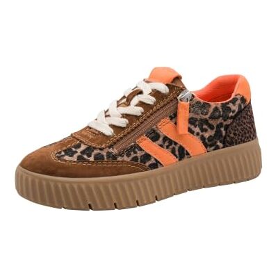 Tamaris Baskets basses pour femme Wide Fit 8-83739-47 Cognac Leopard 38 Tamaris Baskets basses pour femme Wide Fit 8-83739-47 Cognac Leopard 38