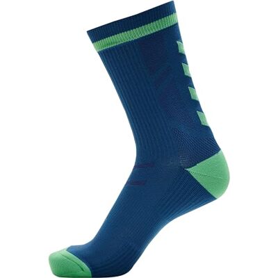 hummel Elite Indoor Sock Low Pa Mixte, Green Ash/Blue Coral, 39-42 EU hummel Elite Indoor Sock Low Pa Mixte, Green Ash/Blue Coral, 39-42 EU