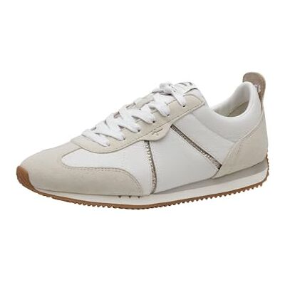 Tamaris Baskets pour femme 1-23652-44 Blanc/doré Taille 39 EU, Or blanc., 39 EU Tamaris Baskets pour femme 1-23652-44 Blanc/doré Taille 39 EU, Or blanc., 39 EU