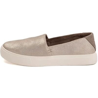 TOMS Baskets Kameron à enfiler pour femme, Suède métallisé champagne, 41 EU TOMS Baskets Kameron à enfiler pour femme, Suède métallisé champagne, 41 EU