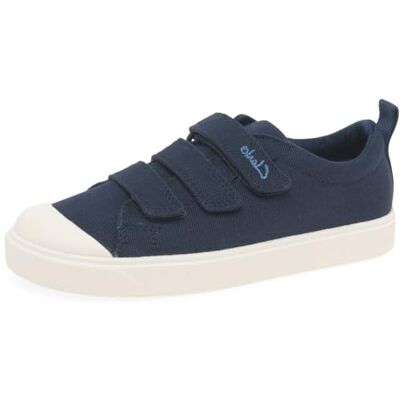 Clarks Baskets basses unisexes pour enfants City Vibe K, Marine, 29.5 EU Clarks Baskets basses unisexes pour enfants City Vibe K, Marine, 29.5 EU