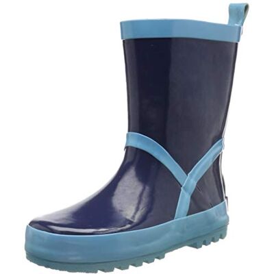 Playshoes Mixte Enfant Bottes en Caoutchouc Chaussure de Sport Nautique, Bleu Marine Bleu Clair, 32/33 EU Playshoes Mixte Enfant Bottes en Caoutchouc Chaussure de Sport Nautique, Bleu Marine Bleu Clair, 32/33 EU