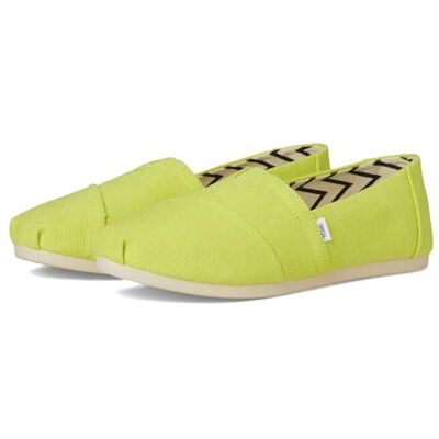 TOMS Alpargata Espadrille classique à enfiler pour femme, toile Heritage Lime vif, 37 EU, Toile Heritage Citron vert vif, 37 EU TOMS Alpargata Espadrille classique à enfiler pour femme, toile Heritage Lime vif, 37 EU, Toile Heritage Citron vert vif, 37 EU