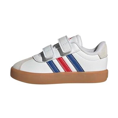 adidas Mixte bébé VL COURT 3.0 SHOES INFANTS, ftwr white/team royal blue/better scarlet, 21 EU adidas Mixte bébé VL COURT 3.0 SHOES INFANTS, ftwr white/team royal blue/better scarlet, 21 EU