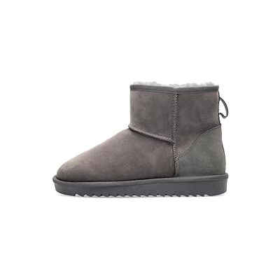 ARA Bottes Alaska noires, gris clair, 38 EU Weit ARA Bottes Alaska noires, gris clair, 38 EU Weit