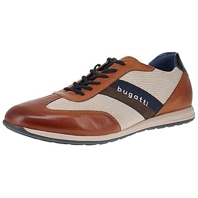 bugatti Chaussures d'affaires pour homme, à lacets, semelle intérieure amovible, Beige cognac, 47 EU bugatti Chaussures d'affaires pour homme, à lacets, semelle intérieure amovible, Beige cognac, 47 EU