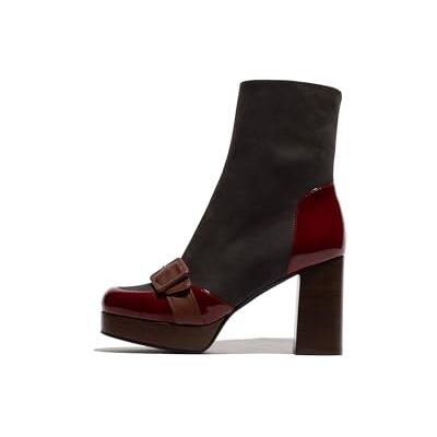 Fly London EFOL352FLY Fashion Boot Femme INT. Rust/Grey/Cognac, 37 EU, Gris (Int Rust Grey Cognac), 37 EU Fly London EFOL352FLY Fashion Boot Femme INT. Rust/Grey/Cognac, 37 EU, Gris (Int Rust Grey Cognac), 37 EU