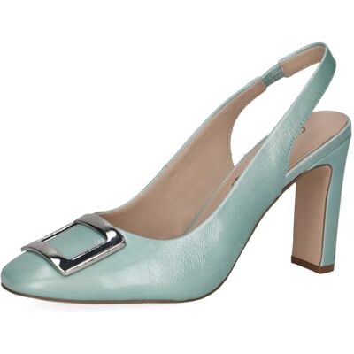 CAPRICE Damen Slingpumps aus Leder Elegant, Türkis (Turquoise Napl), 36 EU CAPRICE Damen Slingpumps aus Leder Elegant, Türkis (Turquoise Napl), 36 EU